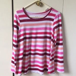 New striped long sleeve tee
